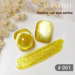 Amber series - Cat Eye Magnetic Glitter Solid Nail Polish gel