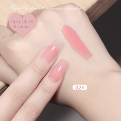 Transparent Pink Tipsy Blush Colors