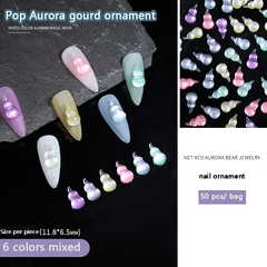 Aurora magic nail ornaments