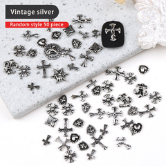 Vintage Croheart nail art accessories