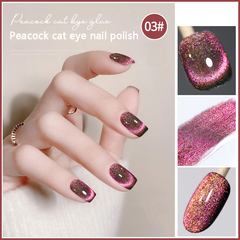 Peacock cat eye-Cat Eye Magnetic Glitter Solid Nail Polish gel