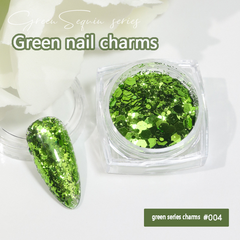 Green series nail charms