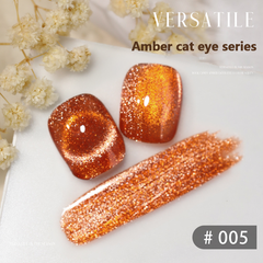 Amber series - Cat Eye Magnetic Glitter Solid Nail Polish gel