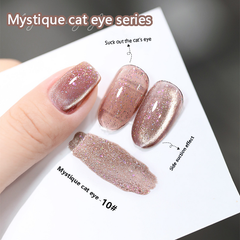 Mystique Cat Eyes-Magnetic Glitter Solid Nail Polish gel