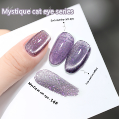 Mystique Cat Eyes-Magnetic Glitter Solid Nail Polish gel