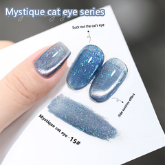 Mystique Cat Eyes-Magnetic Glitter Solid Nail Polish gel