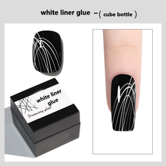 2023 New PureBlack Purewhite Milky white-UV nail polish