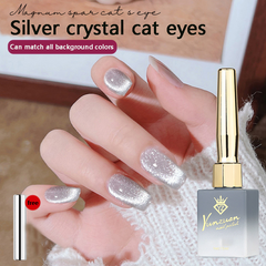 Golden Silver Crystal Cat Eyes