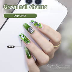 Green series nail charms