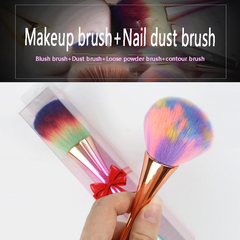 Nail Brush (Makeup brush+Nail dust brush)