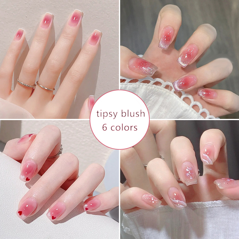 Blush Pink Semicured Gel Nail Wraps - Best Semicured Nail Gel Strips –  Pretty Fab Nails