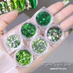 Green series nail charms