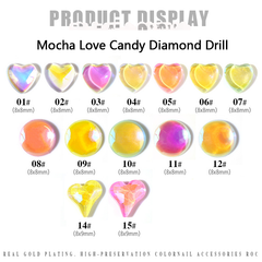 Macaron Mocha Diamond ornaments