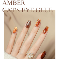 Amber series - Cat Eye Magnetic Glitter Solid Nail Polish gel