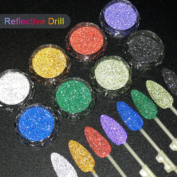 Nail Art Reflective Diamond Powder Bundy Powder