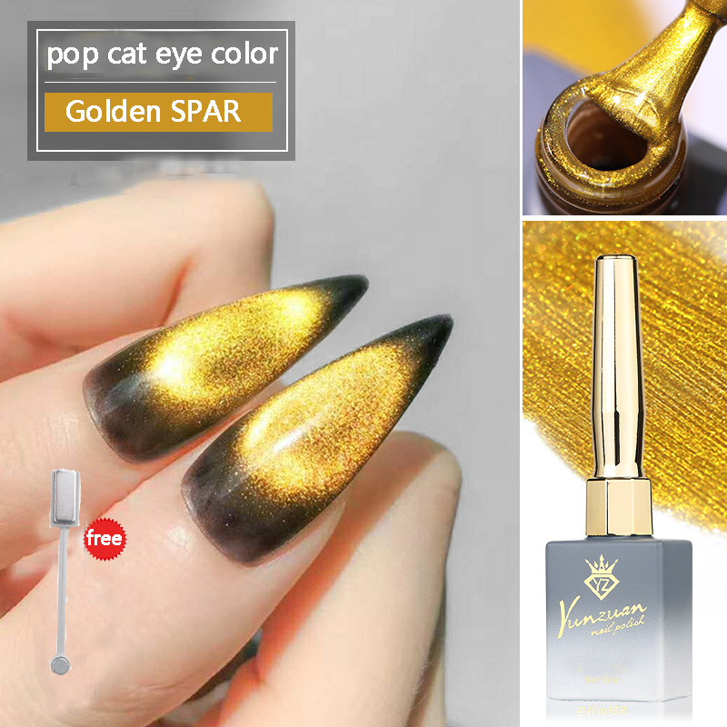 Golden Silver Crystal Cat Eyes