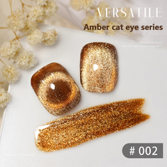 Amber series - Cat Eye Magnetic Glitter Solid Nail Polish gel