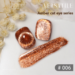 Amber series - Cat Eye Magnetic Glitter Solid Nail Polish gel