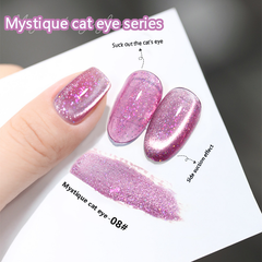 Mystique Cat Eyes-Magnetic Glitter Solid Nail Polish gel