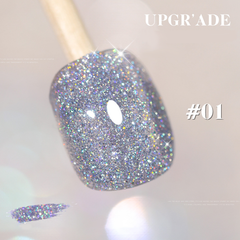 New Upgraded Glitter Series -  Glitter Solid Nail Polish.Gel Polish Bright Glitter UV Gel Nail Polish Art Varnish - Glitter Star