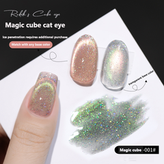 Magic Cube Cat Eyes-Magnetic Glitter Solid Nail Polish gel