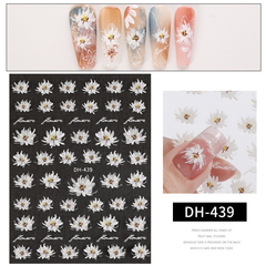 Chrysanthemum Nail Sticker Beauty Daily Decals