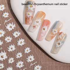 Chrysanthemum Nail Sticker Beauty Daily Decals