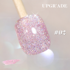 New Upgraded Glitter Series -  Glitter Solid Nail Polish.Gel Polish Bright Glitter UV Gel Nail Polish Art Varnish - Glitter Star