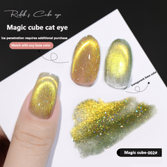 Magic Cube Cat Eyes-Magnetic Glitter Solid Nail Polish gel