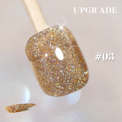 New Upgraded Glitter Series -  Glitter Solid Nail Polish.Gel Polish Bright Glitter UV Gel Nail Polish Art Varnish - Glitter Star