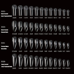 240pcs/Bag False Nail Tips Artificial Acrylic Frosted Full Cover