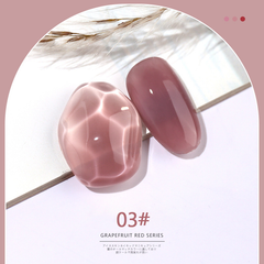 2023 new summer transparent grapefruit red nail polish light therapy red series