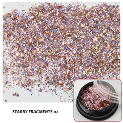 Starry fragments - Gradient Iridescent Nail Powder Glitter Sequins Flakes