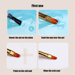 Nail Brush Painting Drawing Pen 7Pcs/Set with Free pencase