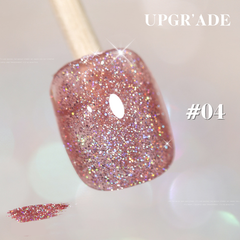 New Upgraded Glitter Series -  Glitter Solid Nail Polish.Gel Polish Bright Glitter UV Gel Nail Polish Art Varnish - Glitter Star