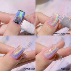 All-purpose rainbow - cat eye solid nail gel, can apply with any base colour