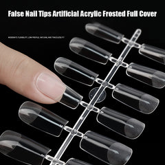 240pcs/Bag False Nail Tips Artificial Acrylic Frosted Full Cover