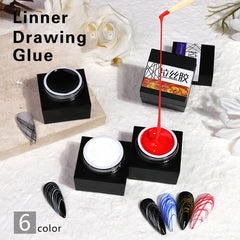 Nail art linner gel glue, POLISH DESIGN LINERS,Linner Drawing glue