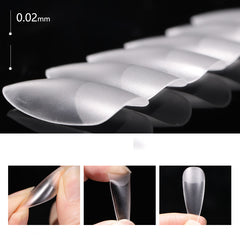 504 pcs/Bag Dull polish False Nail Tips Artificial Acrylic Frosted Full Cover