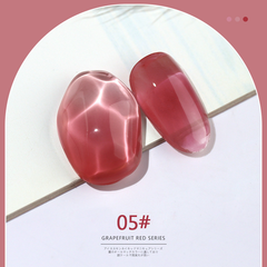 2023 new summer transparent grapefruit red nail polish light therapy red series