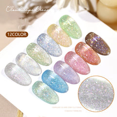 (12 colors ) Aurora Dream Series-Solid nail gel - Glitter Star