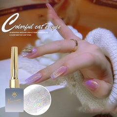 All-purpose rainbow - cat eye solid nail gel, can apply with any base colour