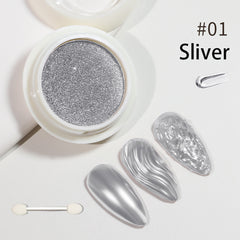 Magic Mirror Nail Powder Metal Effect Nail Glitter Dust