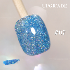 New Upgraded Glitter Series -  Glitter Solid Nail Polish.Gel Polish Bright Glitter UV Gel Nail Polish Art Varnish - Glitter Star