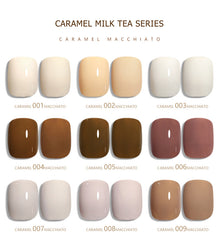 Caramel Macchiato Series solid nail gel, 36 Colors Popular Neutral Nude Solid Gel Polish