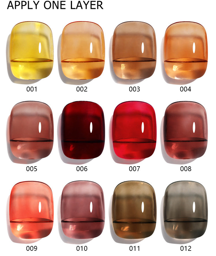 Nail Pearls Solid Color 12 Color Solid Nail Polish Gel Popular Color Easy  To