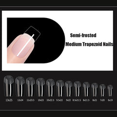 240pcs/Bag False Nail Tips Artificial Acrylic Frosted Full Cover