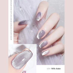 Cat Eye Magnetic Glitter Solid Nail Polish gel