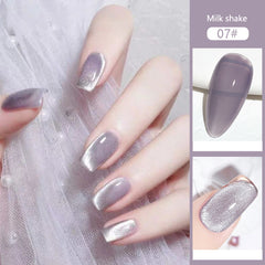 Cat Eye Magnetic Glitter Solid Nail Polish gel