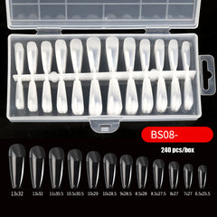 240pcs/Bag False Nail Tips Artificial Acrylic Frosted Full Cover